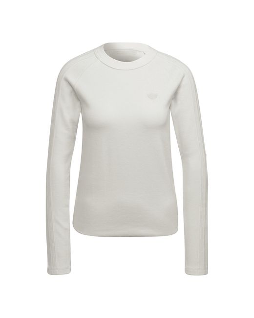 Adidas Originals Gray Waffle Long-Sleeve T-Shirt