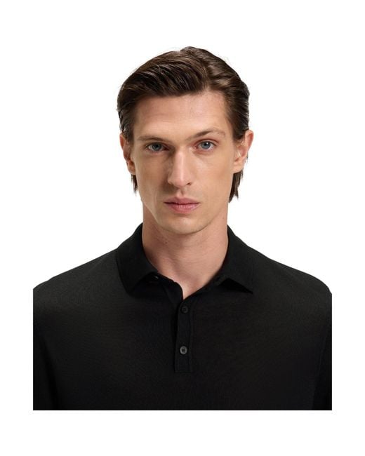 Boss Black Lancione Long-Sleeve Polo for men