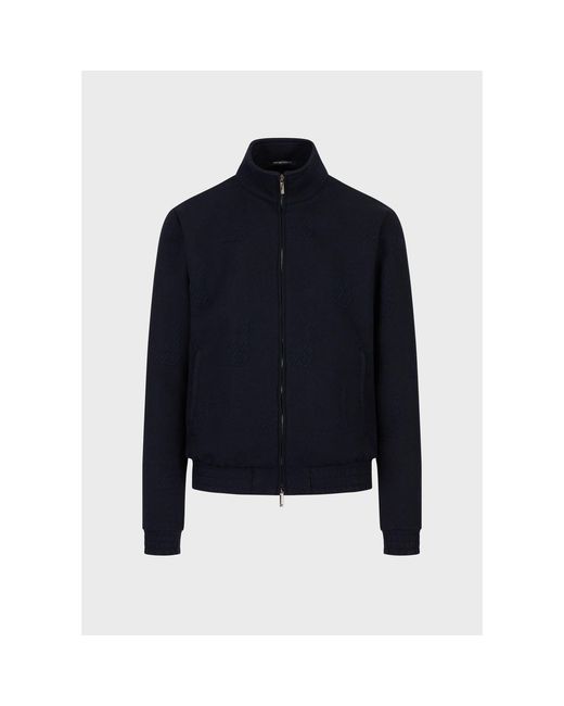 Emporio Armani Blue Bomber Jacket for men