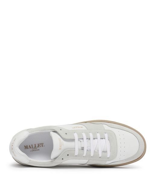 Mallet White Bennet Trainers for men