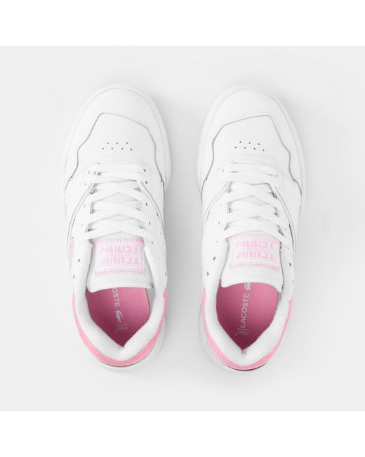 Lacoste White Lineshot Casual Low-Top Trainers