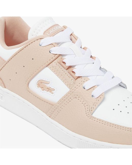 Lacoste Pink Court Cage Trainers