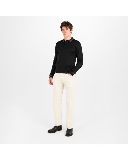 Boss Black H Pleins Long Sleeve Polo Shirt for men