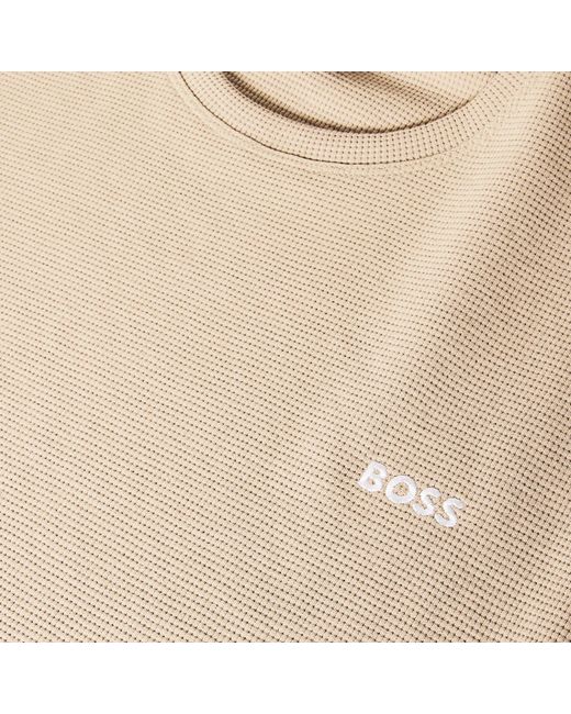 Boss Natural Bodywear Waffle T-Shirt With Structured Design for men