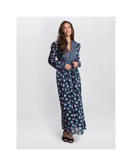 Gina Bacconi Blue Renata Boho Dress