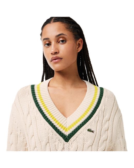 Lacoste Natural Crew Neck Jumper