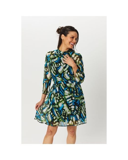 Biba Green Keyhole Skater Dress