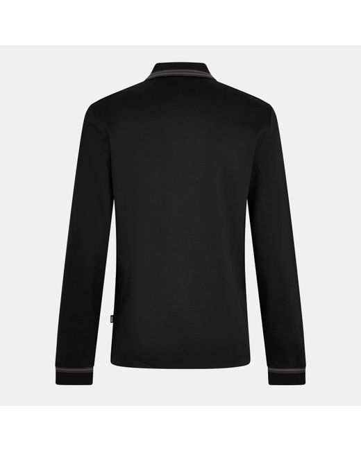 Boss Black H Pleins Long Sleeve Polo Shirt for men