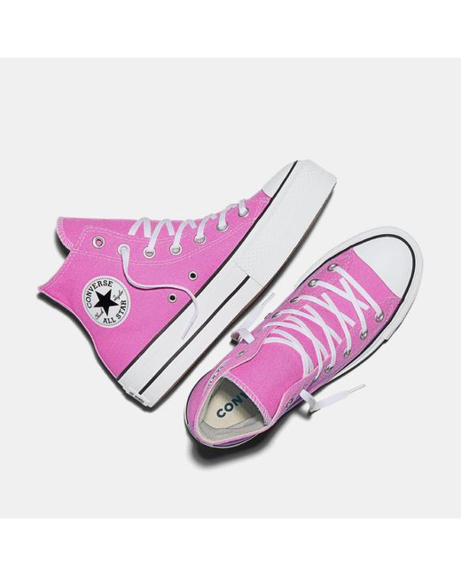 Converse Purple Chuck Taylor All Star Canvas High-Top Trainers