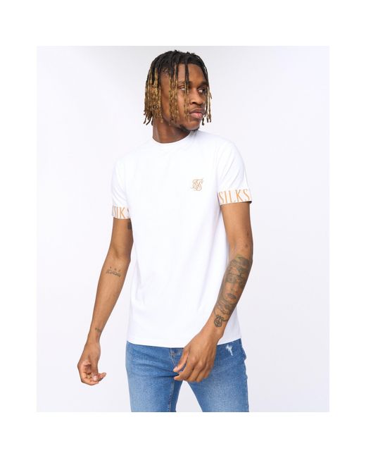 Siksilk White T-Shirt for men
