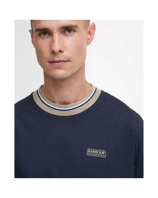 Barbour Blue Oversized T-Shirt for men