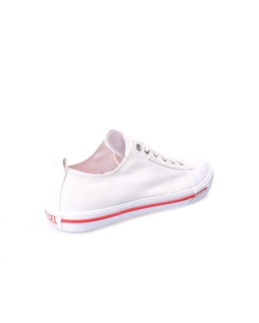 DIESEL White S-Athos Low Trainers Size 11