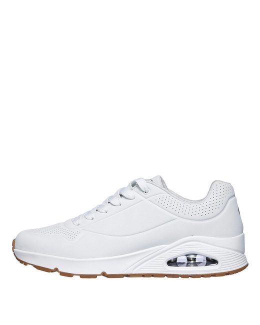 Skechers White Uno Stand On Air Trainers for men
