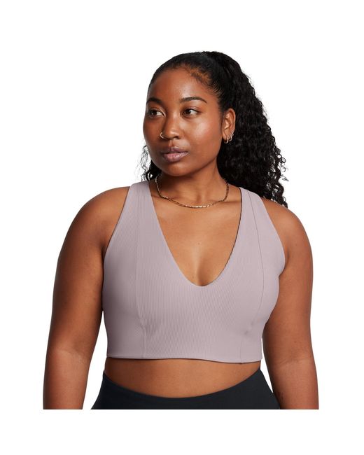 Under Armour Gray Rib Low Impact Sports Bra