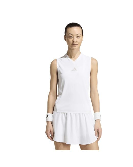 Adidas White Wim Performance Vest