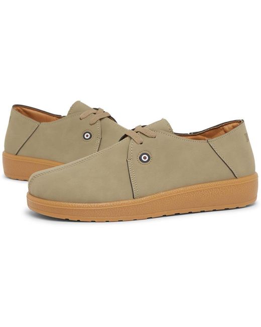 Lambretta Natural Panda Court Trainers for men