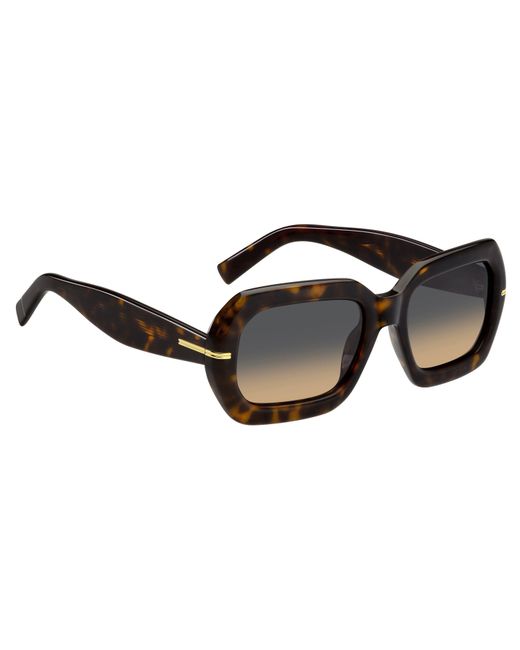 Boss Black Rectangular Round Sunglasses