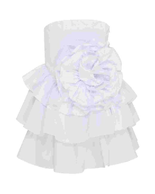 Collective The Label Gray Frill Layered Mini-Dress