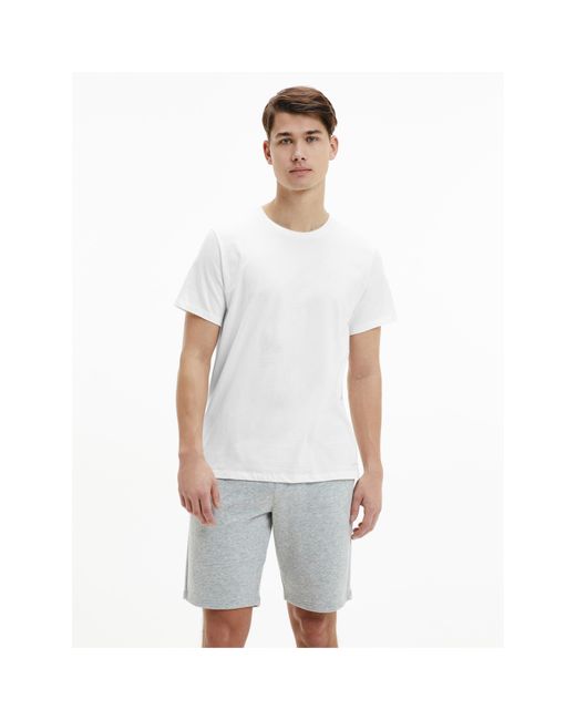 Calvin Klein White 3 Pack T Shirt for men