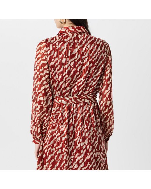 Vero Moda Red Patterned Wrap Dress