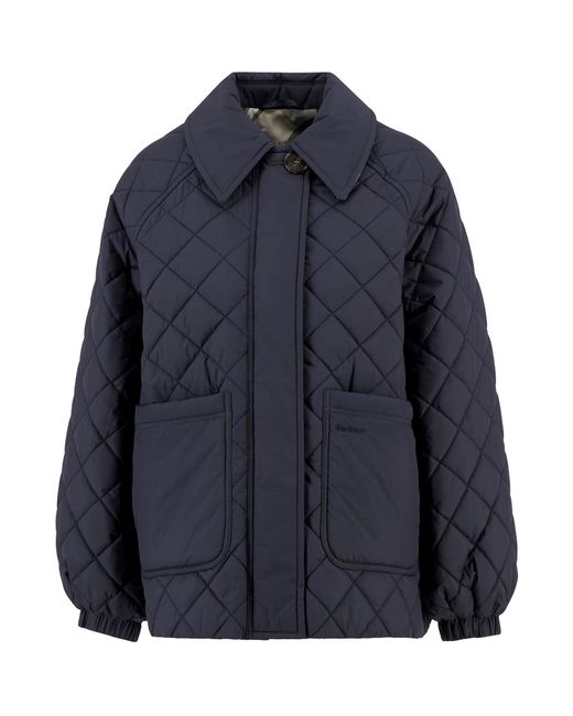 Barbour Blue Laoise Quilted Jacket