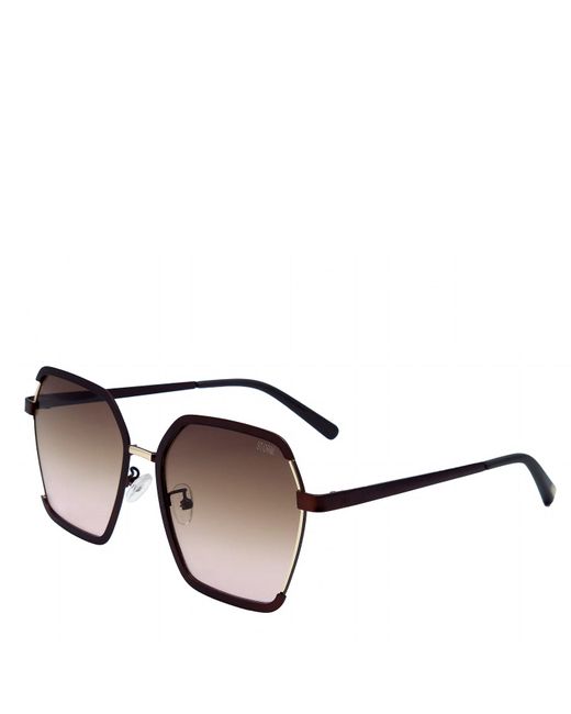 Storm Brown Hexagon Sunglasses