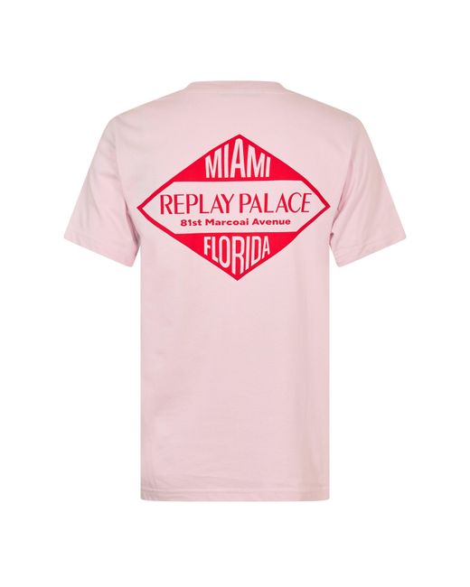 Replay Pink T-Shirt for men
