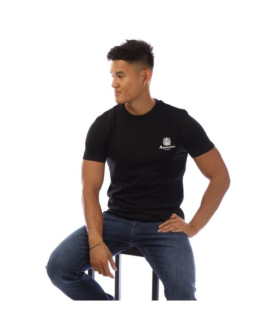 Aquascutum Black T-Shirt for men
