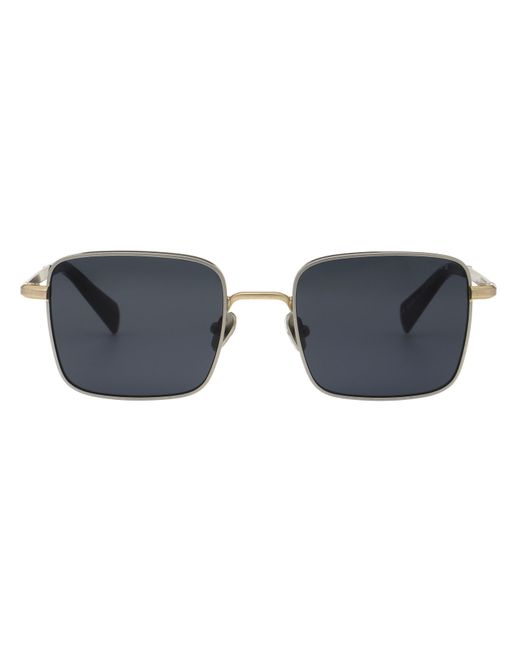 AllSaints Gray All Aron Geometric Square Sunglasses for men