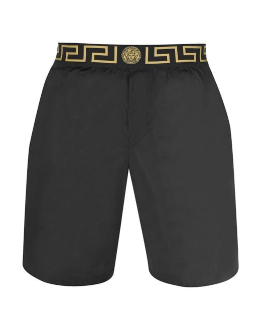 Versace Gray Swim Shorts for men