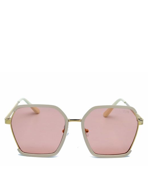 Storm Pink Hexagon Sunglasses