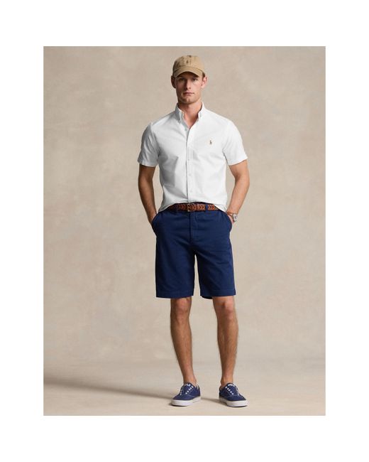 Polo Ralph Lauren White Custom Fit Oxford Shirt for men