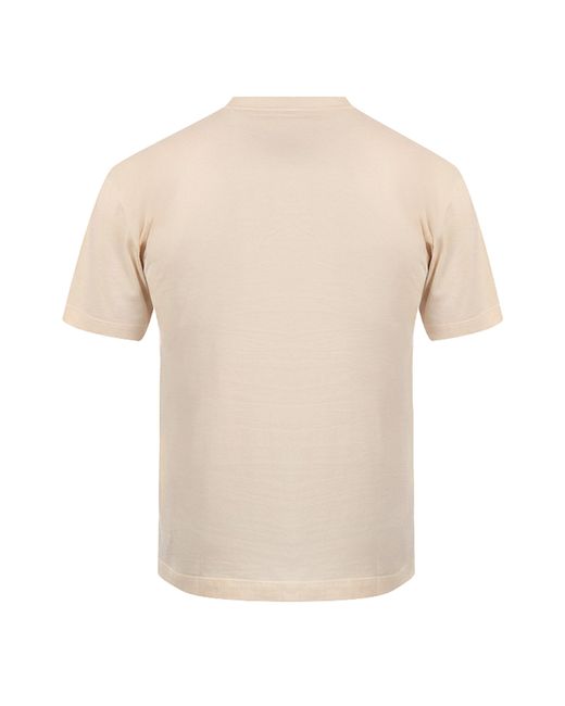 C P Company Natural 30/1 Jersey Logo T-Shirt for men
