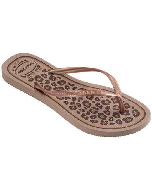 Havaianas Natural Slim Animal Flip Flops