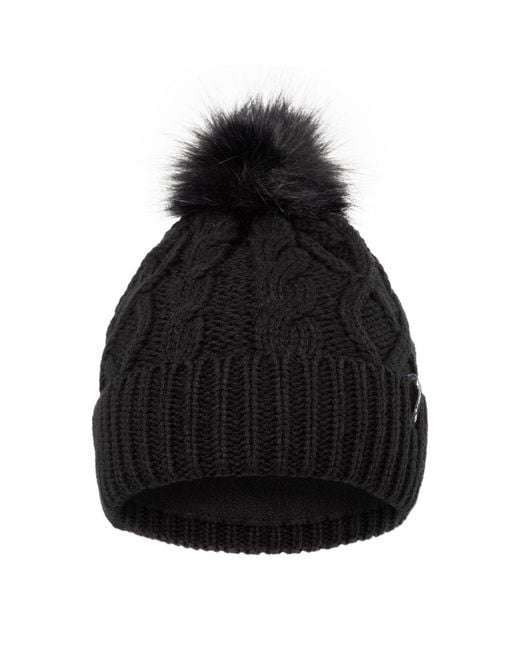 Gelert Black Cable Knitted Beanie