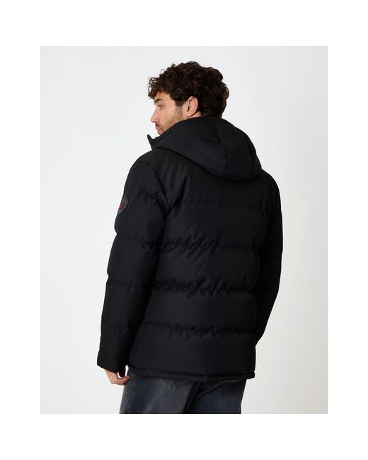 Threadbare Black Tb Matthew Parka for men