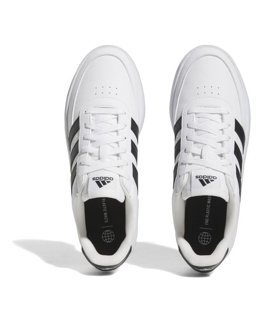 Adidas White Breaknet 2.0 Shoes for men