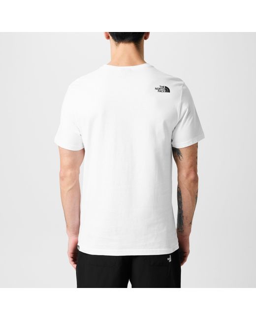 The North Face White Regular Fit Short Sleeve T-Shirt for men