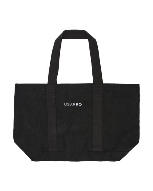 Usa Pro Black Canvas Tote