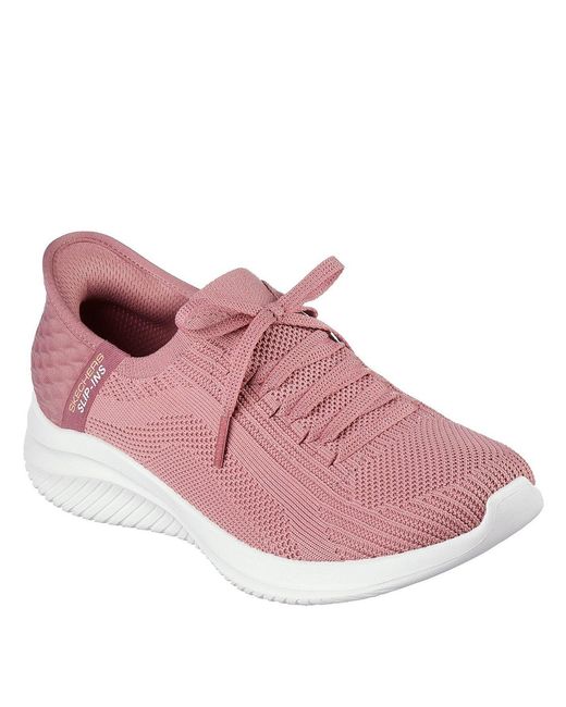 Skechers Pink Slip On Runners