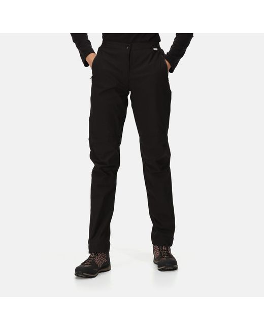 Regatta Black Highton Waterproof Overtrousers (long)