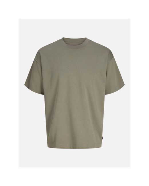 Jack & Jones Green Barron Short Sleeve O-Neck Oversized Fit T-Shirt for men