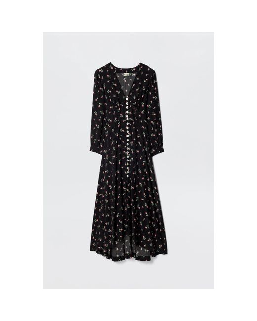Rixo Black Avalyn Boho Dress