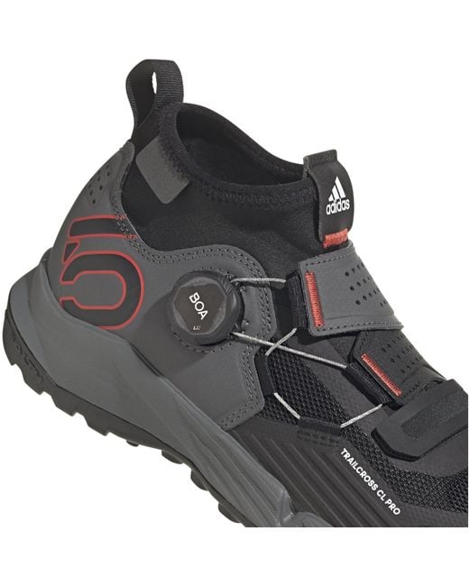 Five Ten Black Adidas 5.10 Trailcross Pro Clip-In Mountain Bike Shoes
