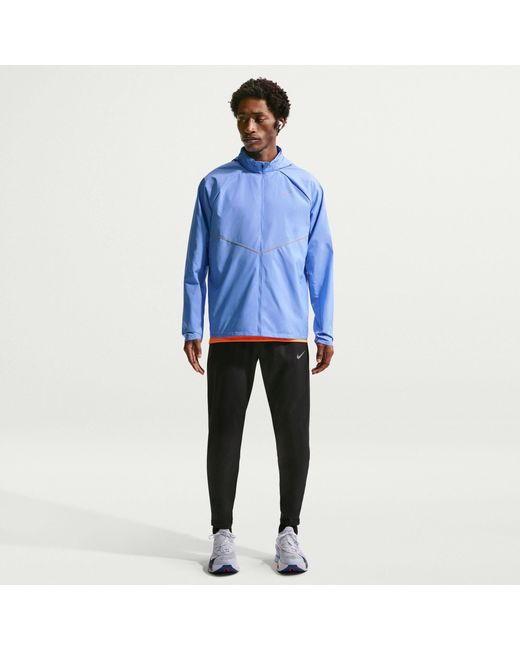 Nike Blue Miler Repel Running Jacket for men