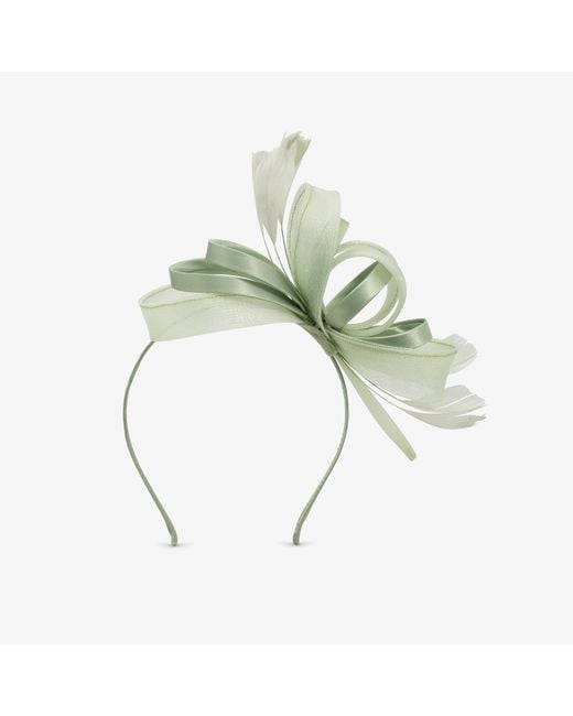 Jon Richard Green Medium Sage Fascinator Headband