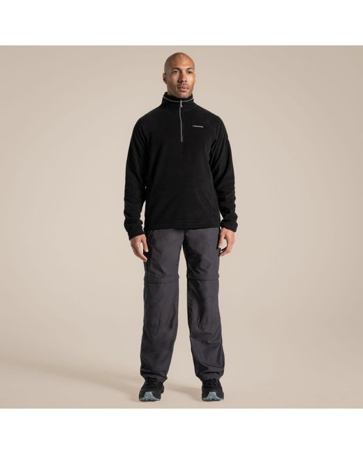Craghoppers Black Kiwi Convertible Water-Repellent Trousers for men