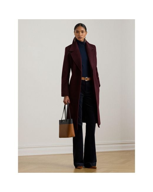 Ralph Lauren Red Lrl Wool Wrap Ld64