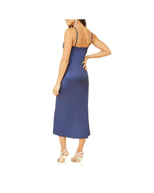 Yumi' Blue Floral Slip Dress