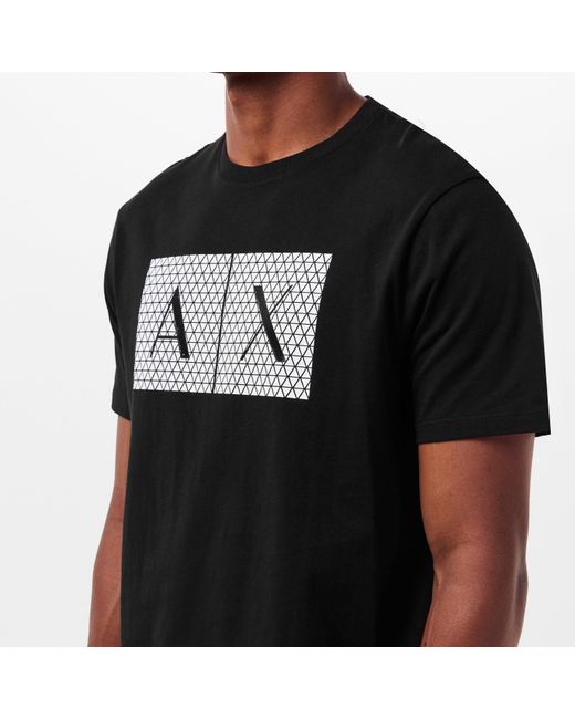 ARMANI EXCHANGE Black T-Shirt for men